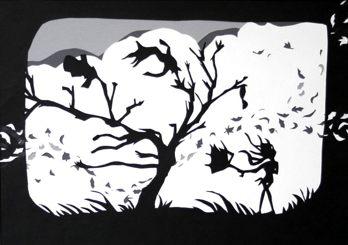 silhouette student work foundations